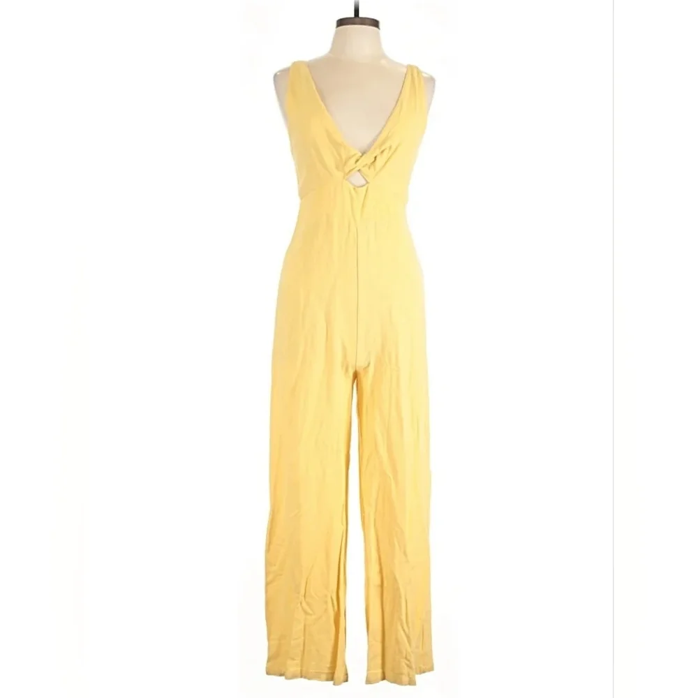 Audrey Parks X Francescas Soft Yellow Jumpsuit - Picture 7 of 7
